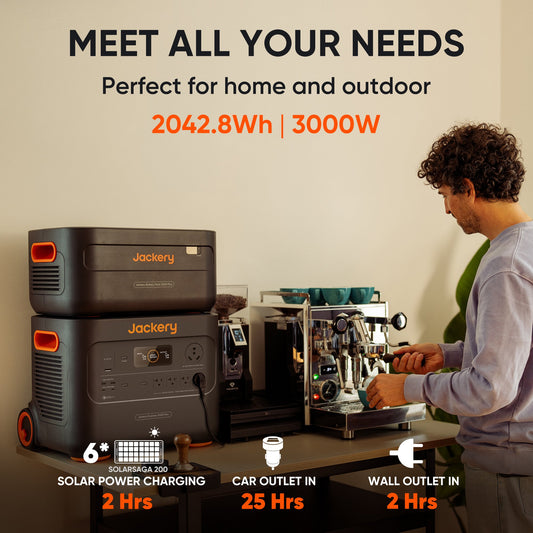 Jackery Solar Generator – Explorer 2000 Plus + SolarSaga 500W