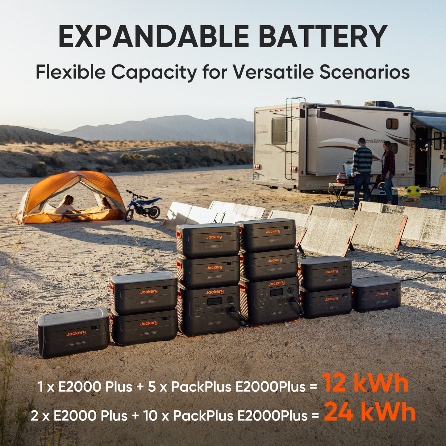 Jackery Solar Generator – Explorer 2000 Plus + SolarSaga 500W