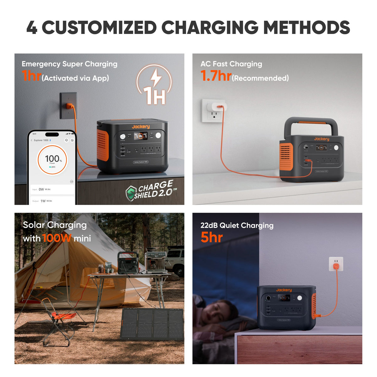 Jackery Solar Generator – Explorer 1000 v2 + SolarSaga 100W