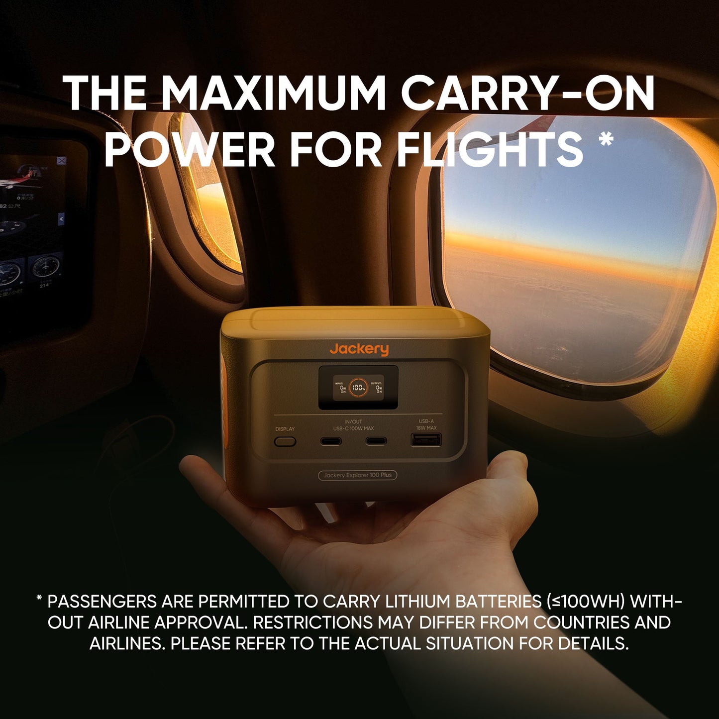 Jackery Explorer 100 Plus Portable Power Station with Carrying Bag